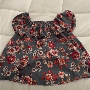 Off the shoulder top with open back